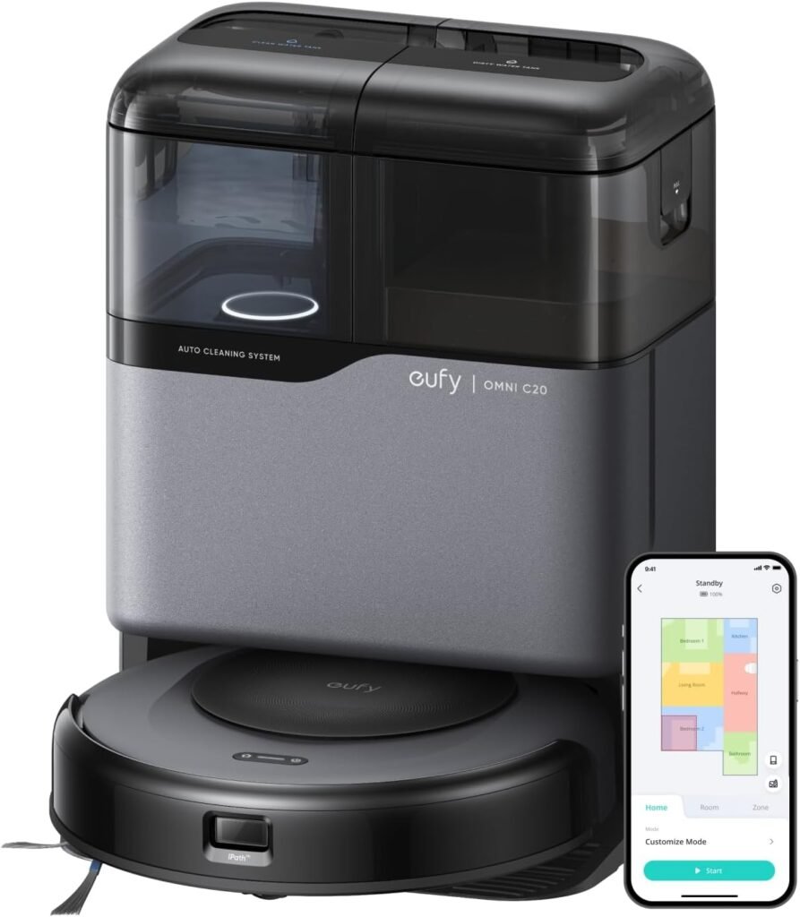 eufy Omni C20, Robot Vacuum Cleaner with Mop